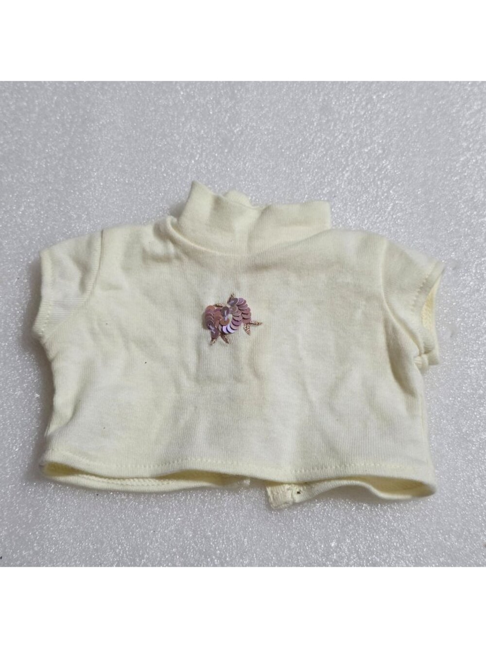American Girl Go Anywhere Ivory Shirt Top Floral Sequins Retired 18 in Doll